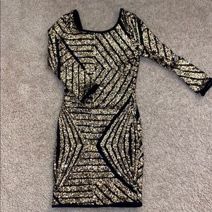 Glitter mini bodycon dress size S